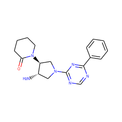 N[C@H]1CN(c2ncnc(-c3ccccc3)n2)C[C@@H]1N1CCCCC1=O ZINC000066079308