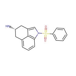 N[C@H]1Cc2cccc3c2c(cn3S(=O)(=O)c2ccccc2)C1 ZINC000095556132