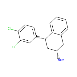 N[C@H]1Cc2ccccc2[C@@H](c2ccc(Cl)c(Cl)c2)C1 ZINC000066102393