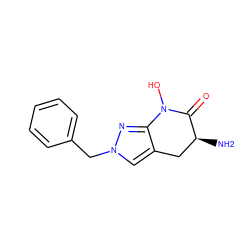 N[C@H]1Cc2cn(Cc3ccccc3)nc2N(O)C1=O ZINC000095602101