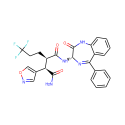 NC(=O)[C@@H](c1cnoc1)[C@@H](CCC(F)(F)F)C(=O)N[C@H]1N=C(c2ccccc2)c2ccccc2NC1=O ZINC000299861061