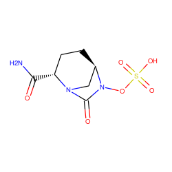 NC(=O)[C@@H]1CC[C@@H]2CN1C(=O)N2OS(=O)(=O)O ZINC000009302239