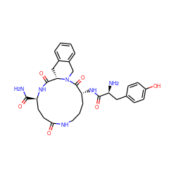 NC(=O)[C@@H]1CCC(=O)NCCC[C@@H](NC(=O)[C@@H](N)Cc2ccc(O)cc2)C(=O)N2Cc3ccccc3C[C@H]2C(=O)N1 ZINC000026840939