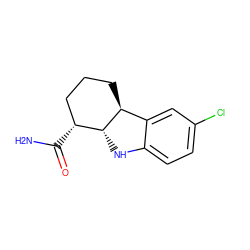 NC(=O)[C@@H]1CCC[C@H]2c3cc(Cl)ccc3N[C@@H]21 ZINC000013677631