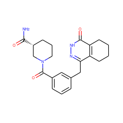 NC(=O)[C@@H]1CCCN(C(=O)c2cccc(Cc3n[nH]c(=O)c4c3CCCC4)c2)C1 ZINC000167274540