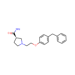 NC(=O)[C@@H]1CCN(CCOc2ccc(Cc3ccccc3)cc2)C1 ZINC000013860516