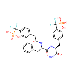 NC(=O)[C@H](Cc1ccc(C(F)(F)P(=O)(O)O)cc1)NC(=O)[C@H](Cc1ccccc1)NC(=O)Cc1ccc(C(F)(F)P(=O)(O)O)cc1 ZINC000024718363