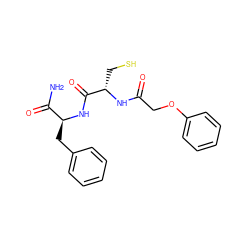 NC(=O)[C@H](Cc1ccccc1)NC(=O)[C@H](CS)NC(=O)COc1ccccc1 ZINC000029549343