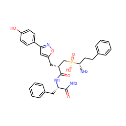 NC(=O)[C@H](Cc1ccccc1)NC(=O)[C@H](Cc1cc(-c2ccc(O)cc2)no1)C[P@](=O)(O)[C@@H](N)CCc1ccccc1 ZINC001772570452