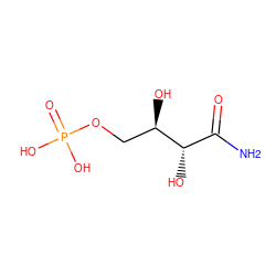 NC(=O)[C@H](O)[C@H](O)COP(=O)(O)O ZINC000013580533