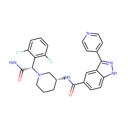 NC(=O)[C@H](c1c(F)cccc1F)N1CCC[C@@H](NC(=O)c2ccc3[nH]nc(-c4ccncc4)c3c2)C1 ZINC000205013095