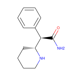 NC(=O)[C@H](c1ccccc1)[C@H]1CCCCN1 ZINC000005934431