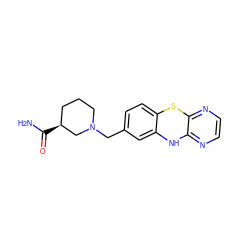 NC(=O)[C@H]1CCCN(Cc2ccc3c(c2)Nc2nccnc2S3)C1 ZINC000135942154