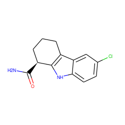 NC(=O)[C@H]1CCCc2c1[nH]c1ccc(Cl)cc21 ZINC000000093985