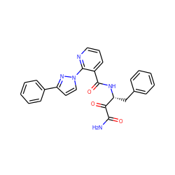 NC(=O)C(=O)[C@@H](Cc1ccccc1)NC(=O)c1cccnc1-n1ccc(-c2ccccc2)n1 ZINC000114056310