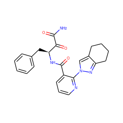 NC(=O)C(=O)[C@H](Cc1ccccc1)NC(=O)c1cccnc1-n1cc2c(n1)CCCC2 ZINC001772638743