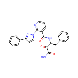 NC(=O)C(=O)[C@H](Cc1ccccc1)NC(=O)c1cccnc1-n1ccc(-c2ccccc2)n1 ZINC000114056311