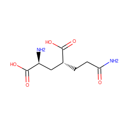 NC(=O)CC[C@H](C[C@H](N)C(=O)O)C(=O)O ZINC000040933343