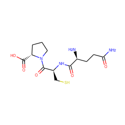 NC(=O)CC[C@H](N)C(=O)N[C@@H](CS)C(=O)N1CCC[C@H]1C(=O)O ZINC000036519630