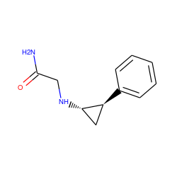 NC(=O)CN[C@H]1C[C@@H]1c1ccccc1 ZINC000044677133