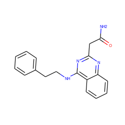 NC(=O)Cc1nc(NCCc2ccccc2)c2ccccc2n1 ZINC001772632698