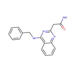 NC(=O)Cc1nc(NCc2ccccc2)c2ccccc2n1 ZINC001772644406