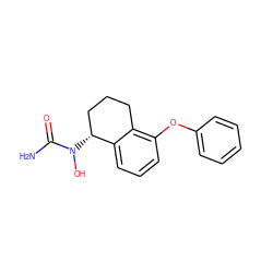 NC(=O)N(O)[C@@H]1CCCc2c(Oc3ccccc3)cccc21 ZINC000013760617