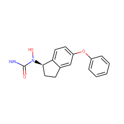 NC(=O)N(O)[C@@H]1CCc2cc(Oc3ccccc3)ccc21 ZINC000000015062