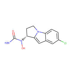 NC(=O)N(O)[C@@H]1CCn2c1cc1cc(Cl)ccc12 ZINC000013760623