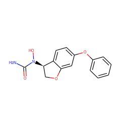 NC(=O)N(O)[C@@H]1COc2cc(Oc3ccccc3)ccc21 ZINC000013760633