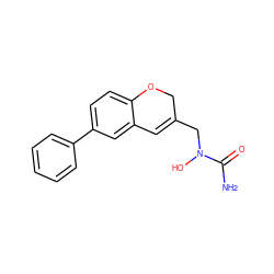 NC(=O)N(O)CC1=Cc2cc(-c3ccccc3)ccc2OC1 ZINC000013833882