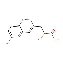 NC(=O)N(O)CC1=Cc2cc(Br)ccc2OC1 ZINC000013833881