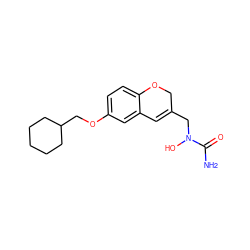 NC(=O)N(O)CC1=Cc2cc(OCC3CCCCC3)ccc2OC1 ZINC000013833866