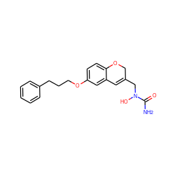 NC(=O)N(O)CC1=Cc2cc(OCCCc3ccccc3)ccc2OC1 ZINC000013833867