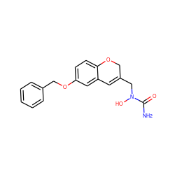 NC(=O)N(O)CC1=Cc2cc(OCc3ccccc3)ccc2OC1 ZINC000013833863