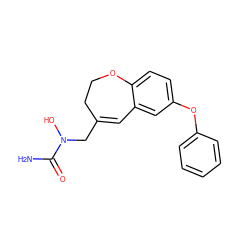 NC(=O)N(O)CC1=Cc2cc(Oc3ccccc3)ccc2OCC1 ZINC000000005951