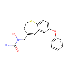 NC(=O)N(O)CC1=Cc2cc(Oc3ccccc3)ccc2SCC1 ZINC000027642039