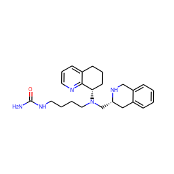 NC(=O)NCCCCN(C[C@H]1Cc2ccccc2CN1)[C@H]1CCCc2cccnc21 ZINC000103242162