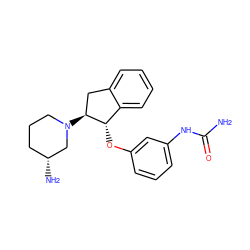 NC(=O)Nc1cccc(O[C@H]2c3ccccc3C[C@@H]2N2CCC[C@@H](N)C2)c1 ZINC001772579685