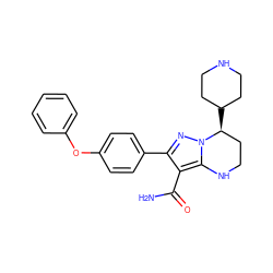 NC(=O)c1c(-c2ccc(Oc3ccccc3)cc2)nn2c1NCC[C@@H]2C1CCNCC1 ZINC000081052795