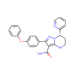 NC(=O)c1c(-c2ccc(Oc3ccccc3)cc2)nn2c1NCC[C@H]2c1ccccn1 ZINC001772648428