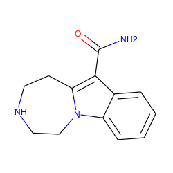 NC(=O)c1c2n(c3ccccc13)CCNCC2 ZINC000013535397