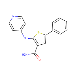 NC(=O)c1cc(-c2ccccc2)sc1Nc1ccncc1 ZINC000117439918