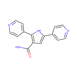 NC(=O)c1cc(-c2ccncc2)[nH]c1-c1ccncc1 ZINC000064527426