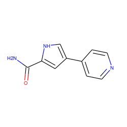 NC(=O)c1cc(-c2ccncc2)c[nH]1 ZINC000147562612