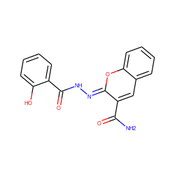 NC(=O)c1cc2ccccc2o/c1=N\NC(=O)c1ccccc1O ZINC000000178599