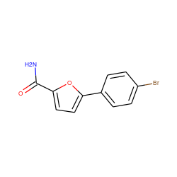 NC(=O)c1ccc(-c2ccc(Br)cc2)o1 ZINC000000266228