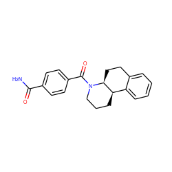 NC(=O)c1ccc(C(=O)N2CCC[C@@H]3c4ccccc4CC[C@@H]32)cc1 ZINC000096169196