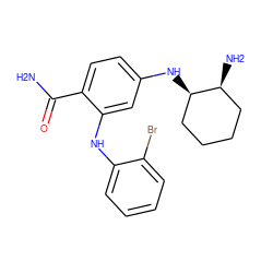 NC(=O)c1ccc(N[C@@H]2CCCC[C@@H]2N)cc1Nc1ccccc1Br ZINC001772600634