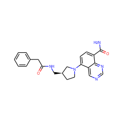 NC(=O)c1ccc(N2CC[C@@H](CNC(=O)Cc3ccccc3)C2)c2cncnc12 ZINC000147672542